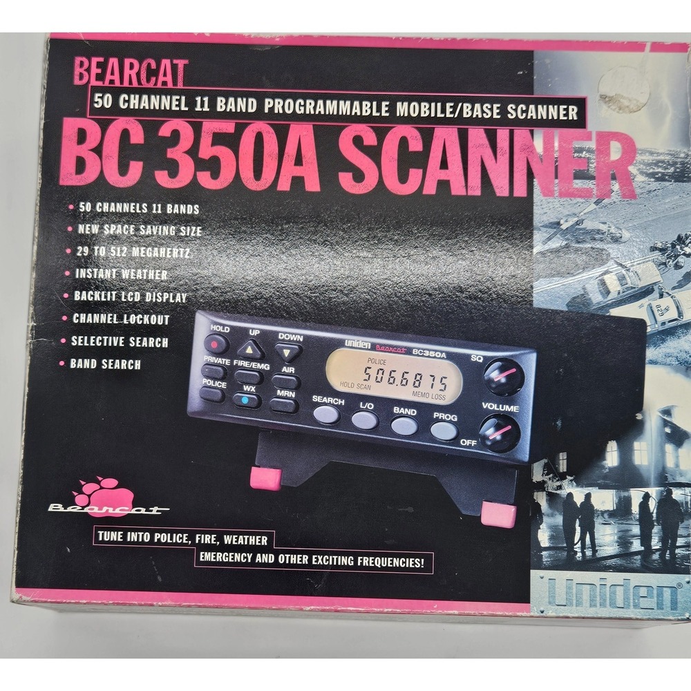 Uniden Bearcat BC350A‎ 50 Channel 11 Band Programmable Mobile Base Radio Scanner